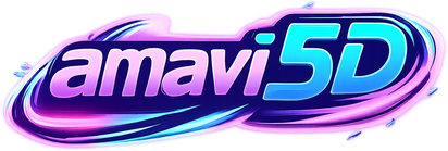 Logo amavi5d berwarna biru es
